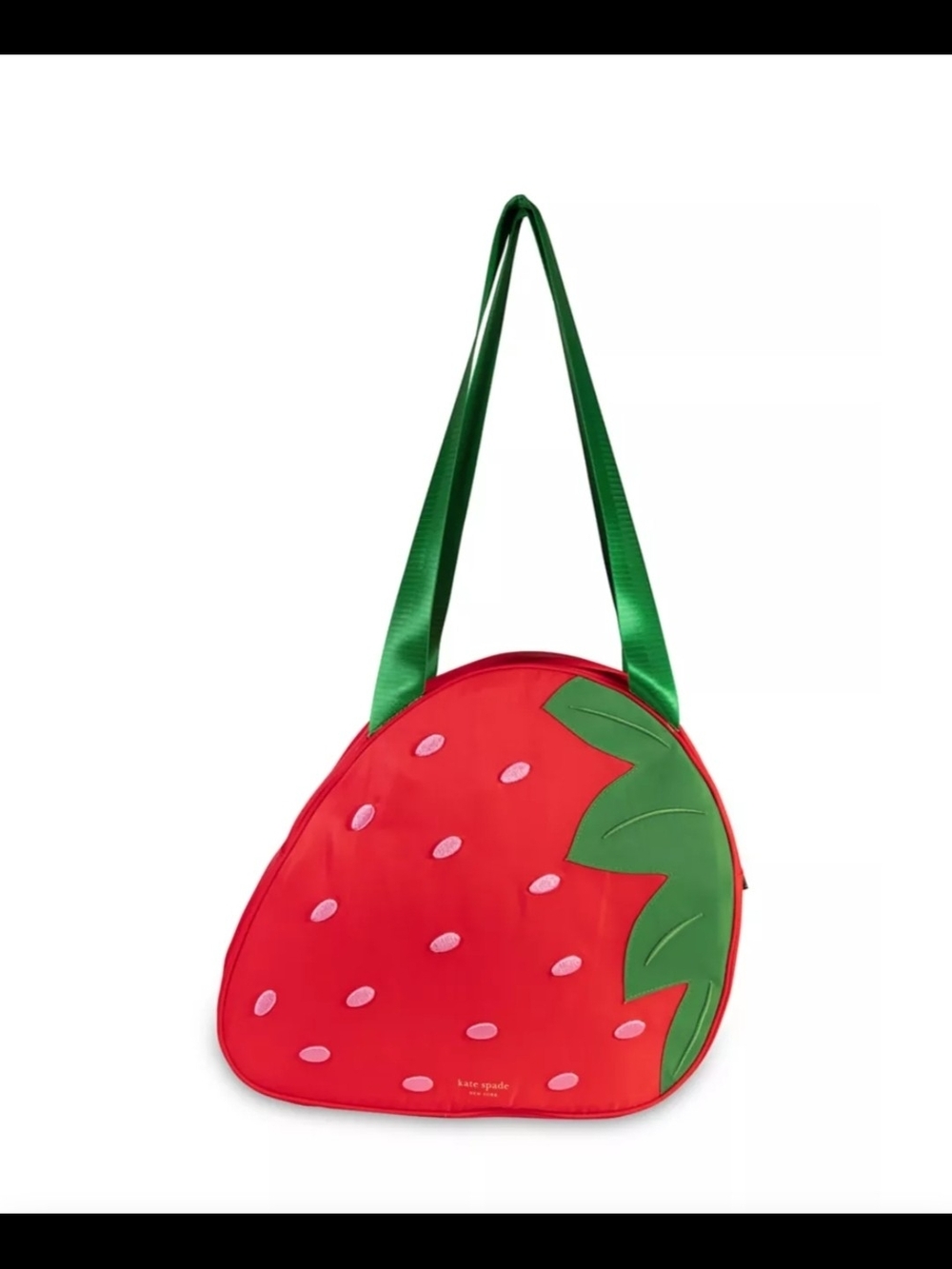 kate spade Strawberry Tote in Red and Green